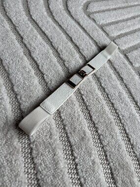 White Minimalist Bridal Belt
